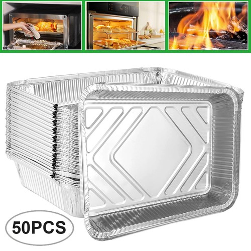 50pcs foil trays food - 50pcs,