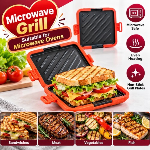 Microwave grill non stick - grill, non-stick