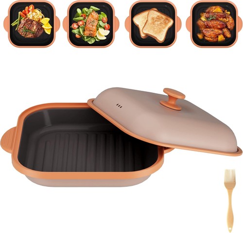 Microwave grill pan - microwave, cover