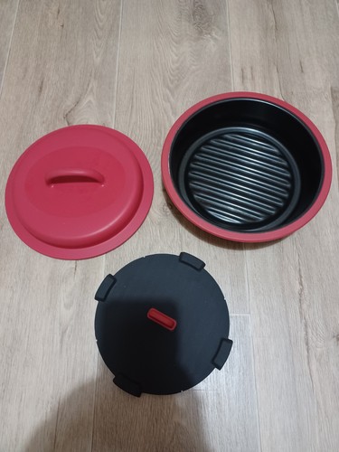 Microwave grill pan - pan, lid