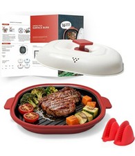 Red Microwave Grill Pan with