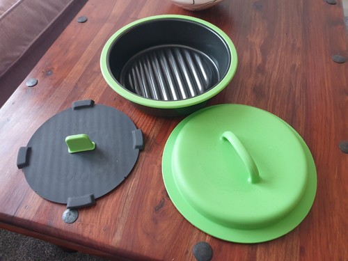 Microwave grill pan with lid - pan,