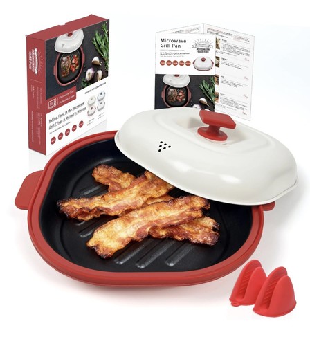 Microwave grill pan with - microwave,
