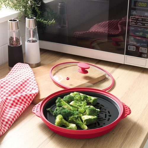 Microwave grill pan - 3-in-1,