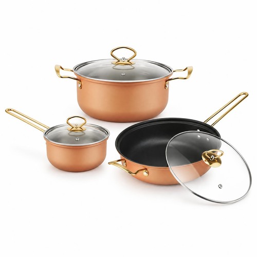 6pcs orange stainless steel - stainless,